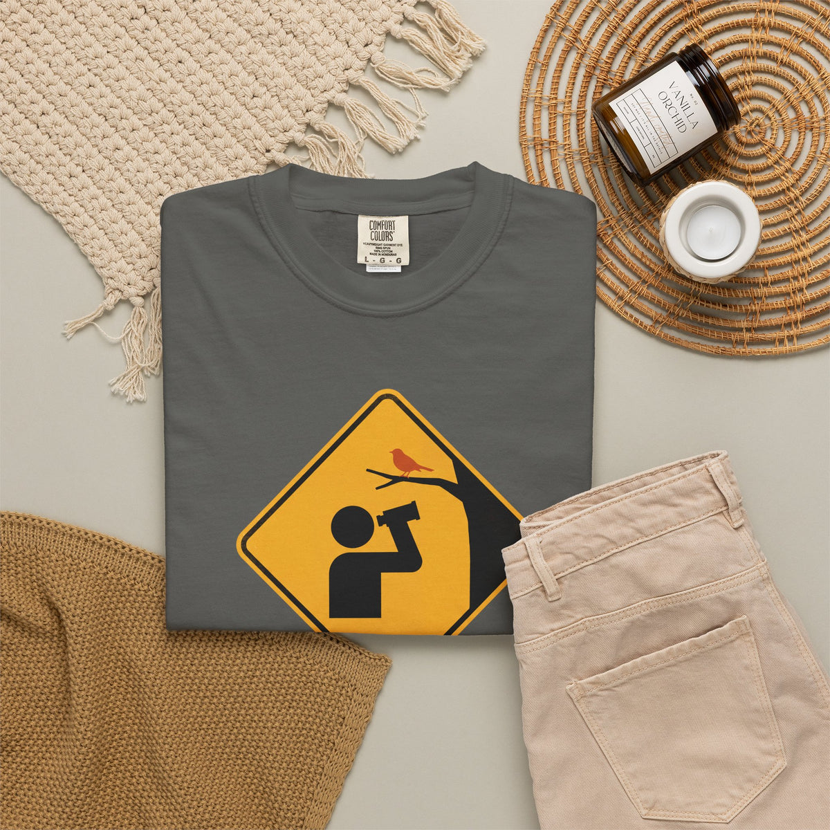 T‑Shirt — Caution: May Stop Mid‑Conversation For Birds (Birdwatching Humor)
