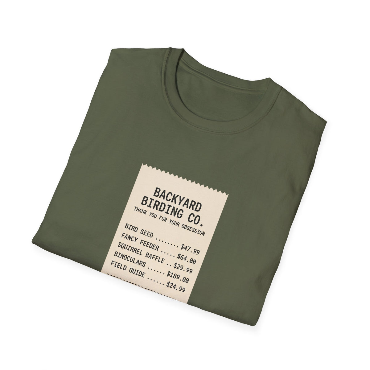 Backyard Birding Co. Tee — “Total: Worth It” Birdwatcher T-Shirt