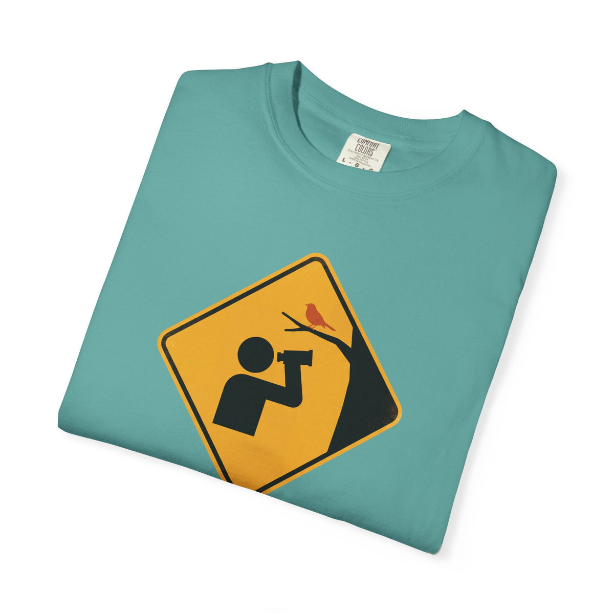 T‑Shirt — Caution: May Stop Mid‑Conversation For Birds (Birdwatching Humor)