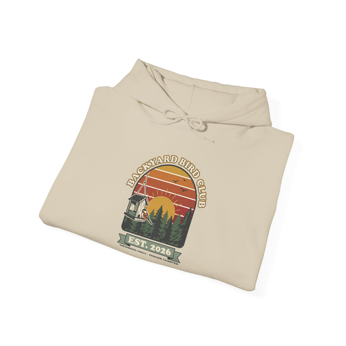 Backyard Bird Club Hoodie – Retro Birdwatching Hoodie