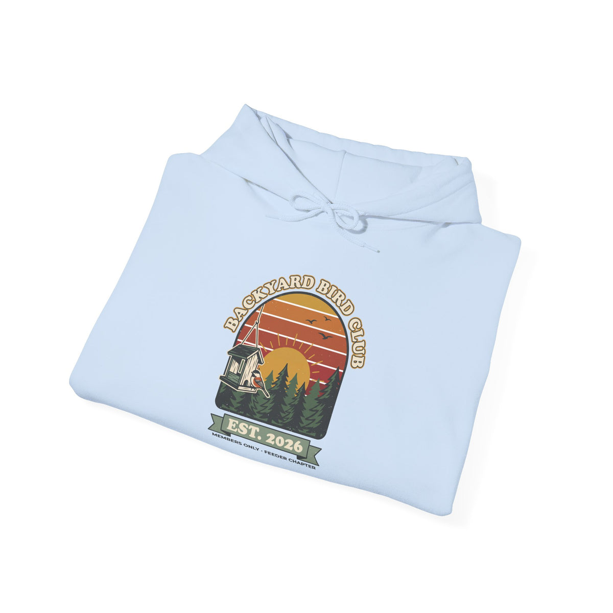 Backyard Bird Club Hoodie – Retro Birdwatching Hoodie