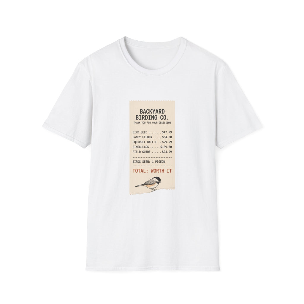 Backyard Birding Co. Tee — “Total: Worth It” Birdwatcher T-Shirt
