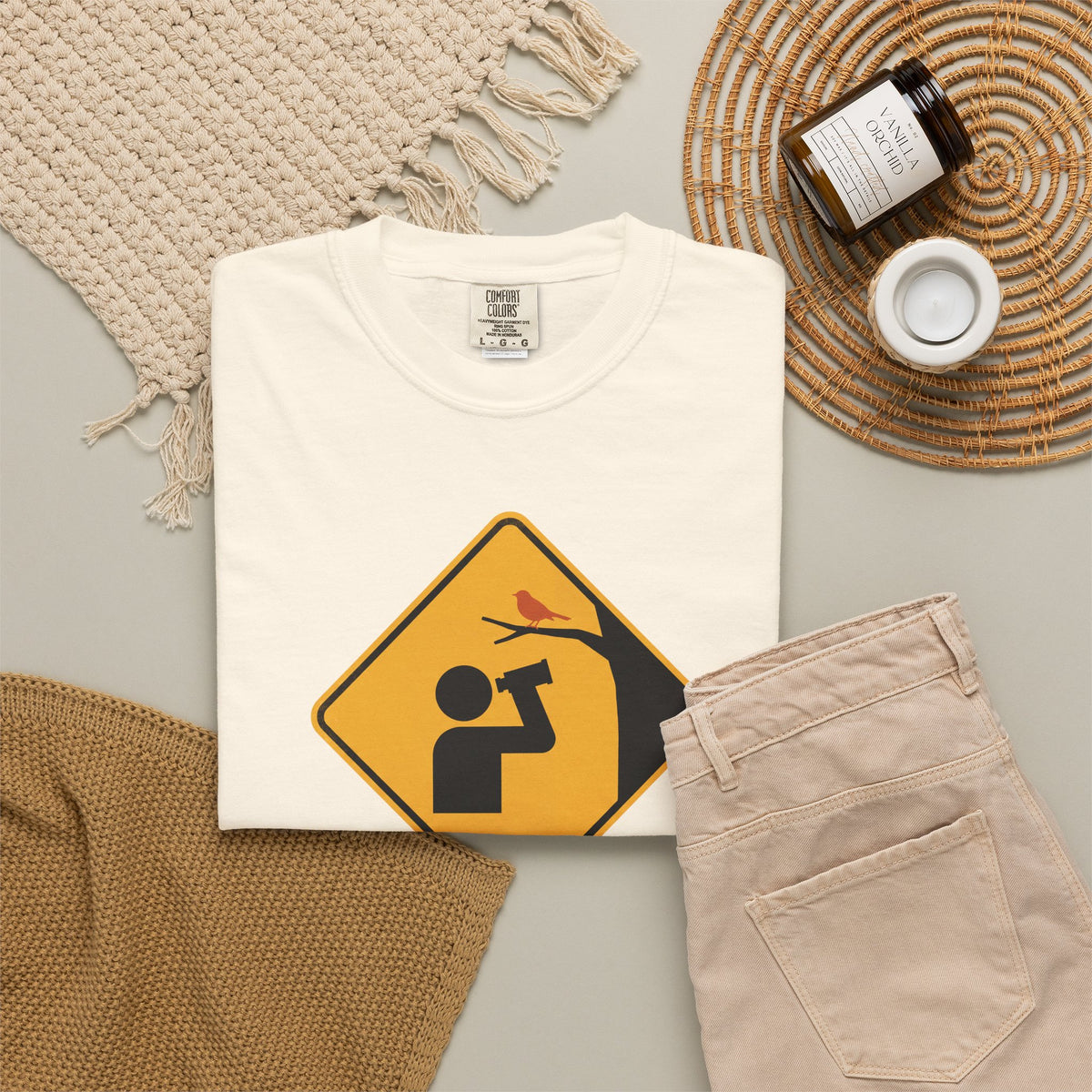 T‑Shirt — Caution: May Stop Mid‑Conversation For Birds (Birdwatching Humor)