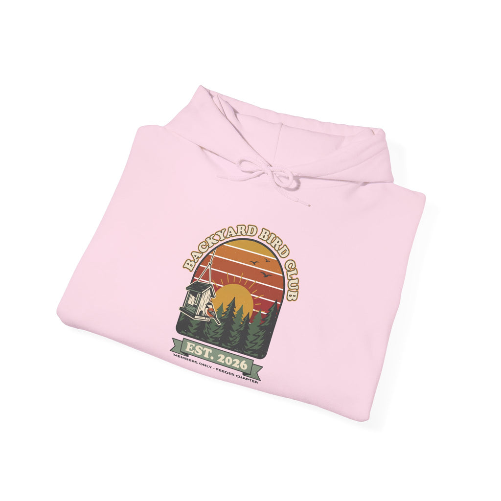 Backyard Bird Club Hoodie – Retro Birdwatching Hoodie