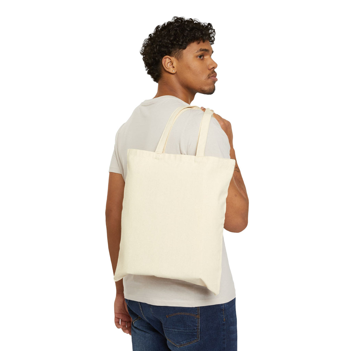 Tote — "I Pause Conversations for Birds" Cotton Canvas Shopper