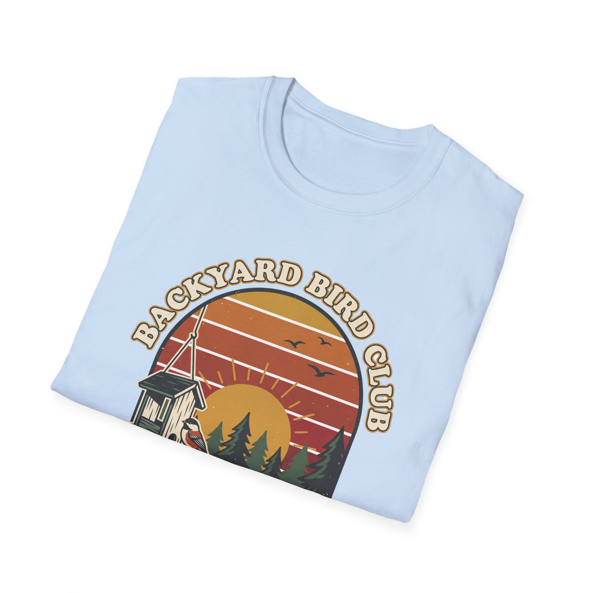 Backyard Bird Club T-Shirt – Retro Birdwatching Tee