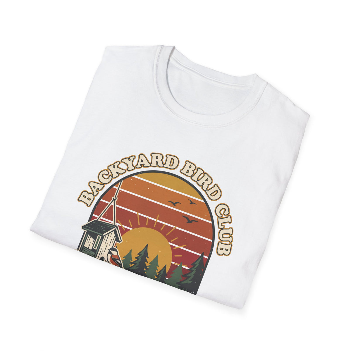 Backyard Bird Club T-Shirt – Retro Birdwatching Tee
