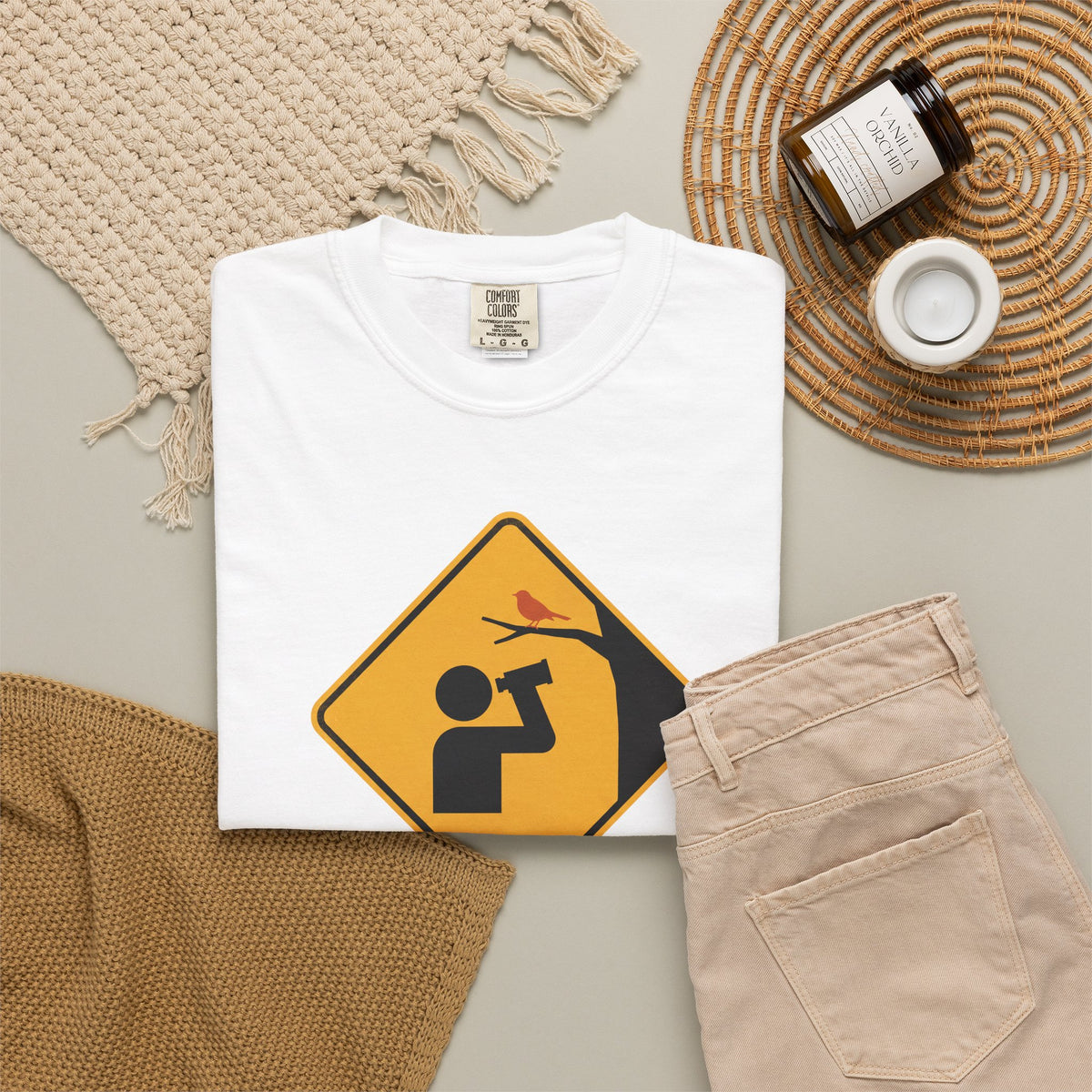 T‑Shirt — Caution: May Stop Mid‑Conversation For Birds (Birdwatching Humor)