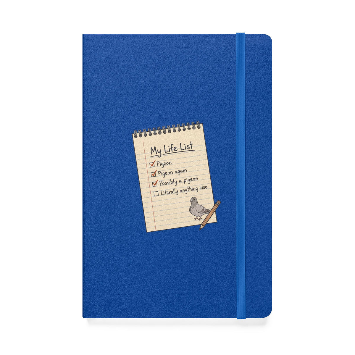 Hardcover Notebook — "My Life List" Illustrated Journal with Bird & Checklist