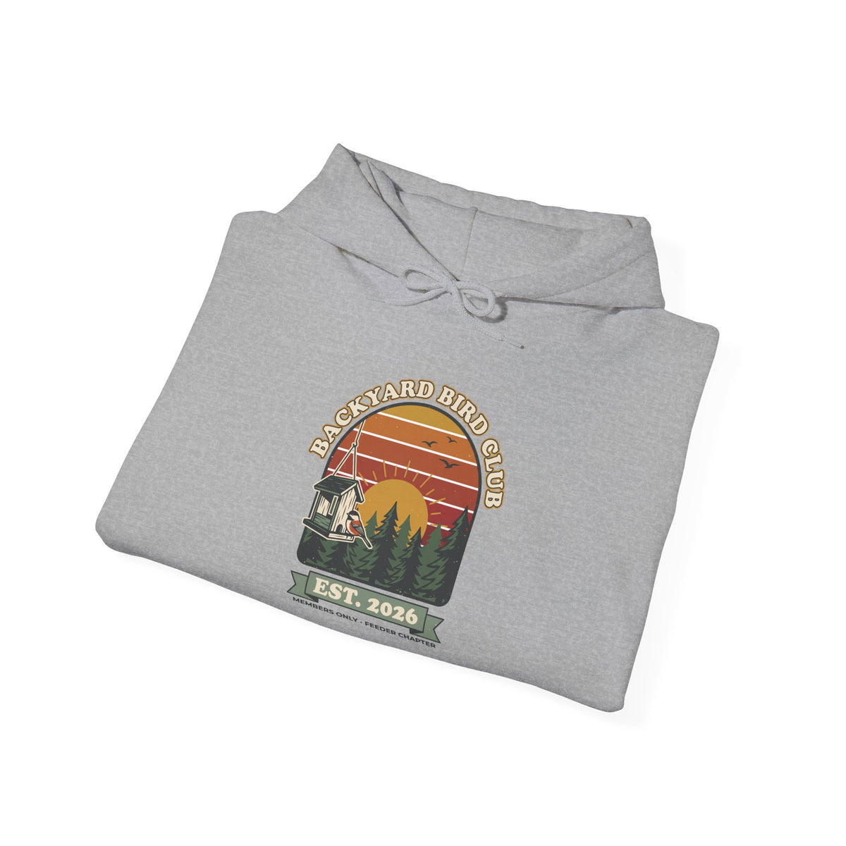 Backyard Bird Club Hoodie – Retro Birdwatching Hoodie