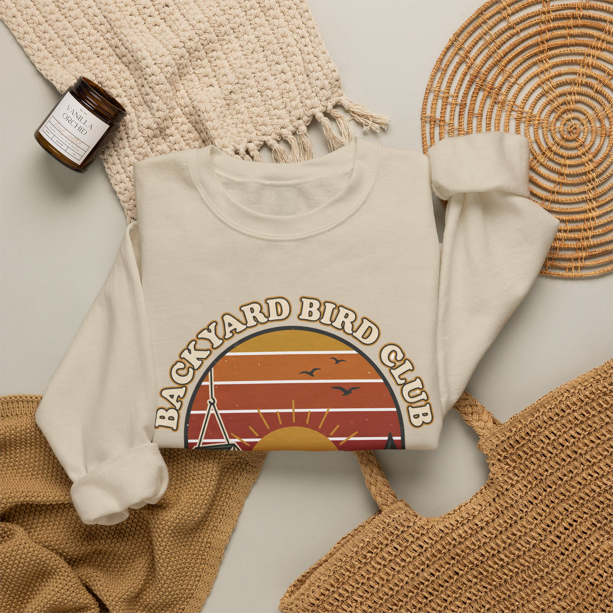 Backyard Bird Club Crewneck Sweatshirt – Retro Birding Club
