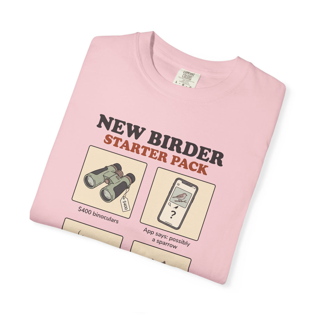 Birdwatcher Starter Pack T‑Shirt — New Birder Gift Tee