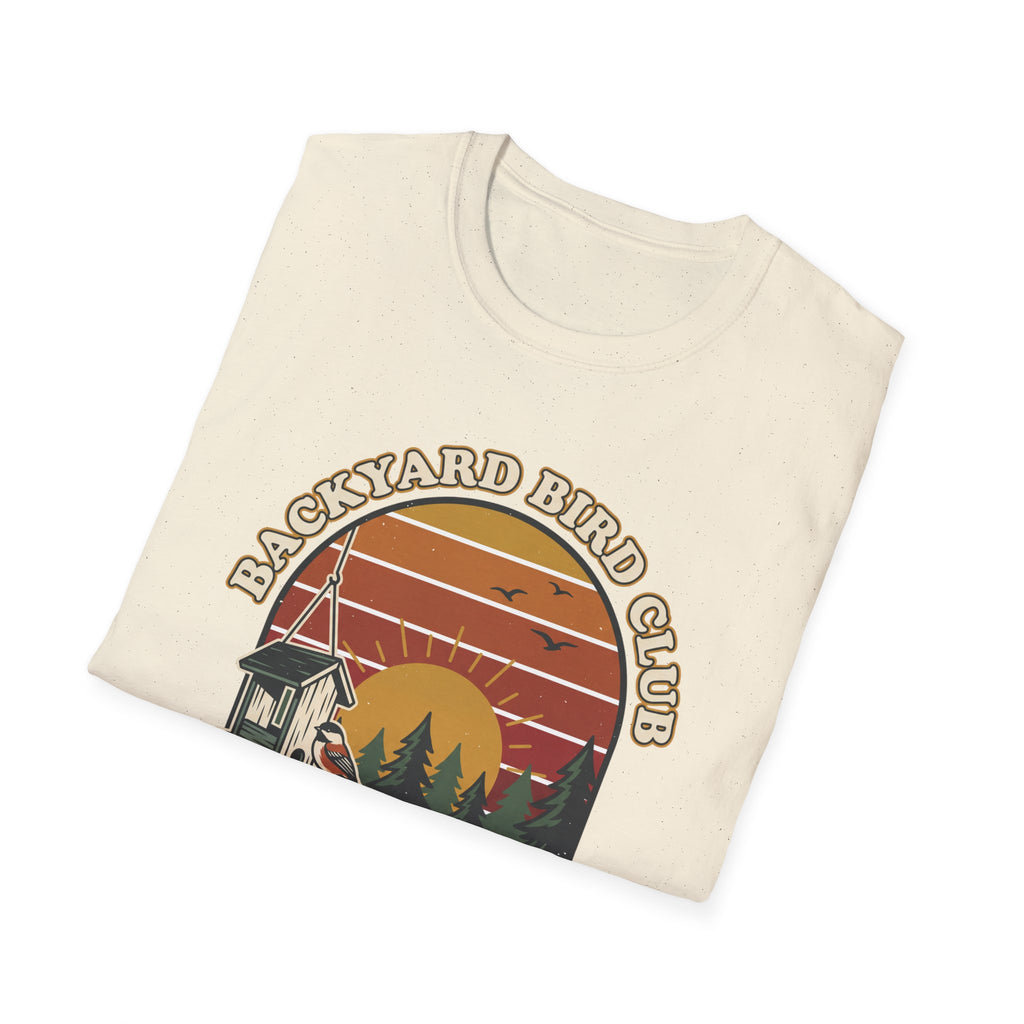 Backyard Bird Club T-Shirt – Retro Birdwatching Tee