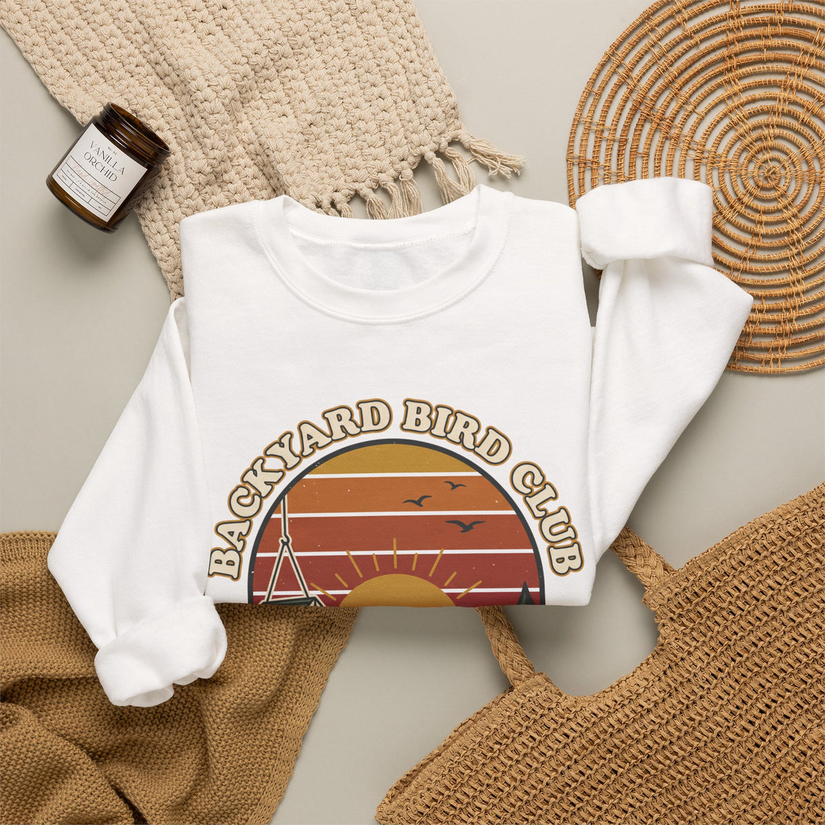 Backyard Bird Club Crewneck Sweatshirt – Retro Birding Club