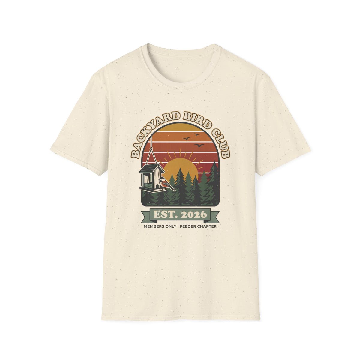 Backyard Bird Club T-Shirt – Retro Birdwatching Tee