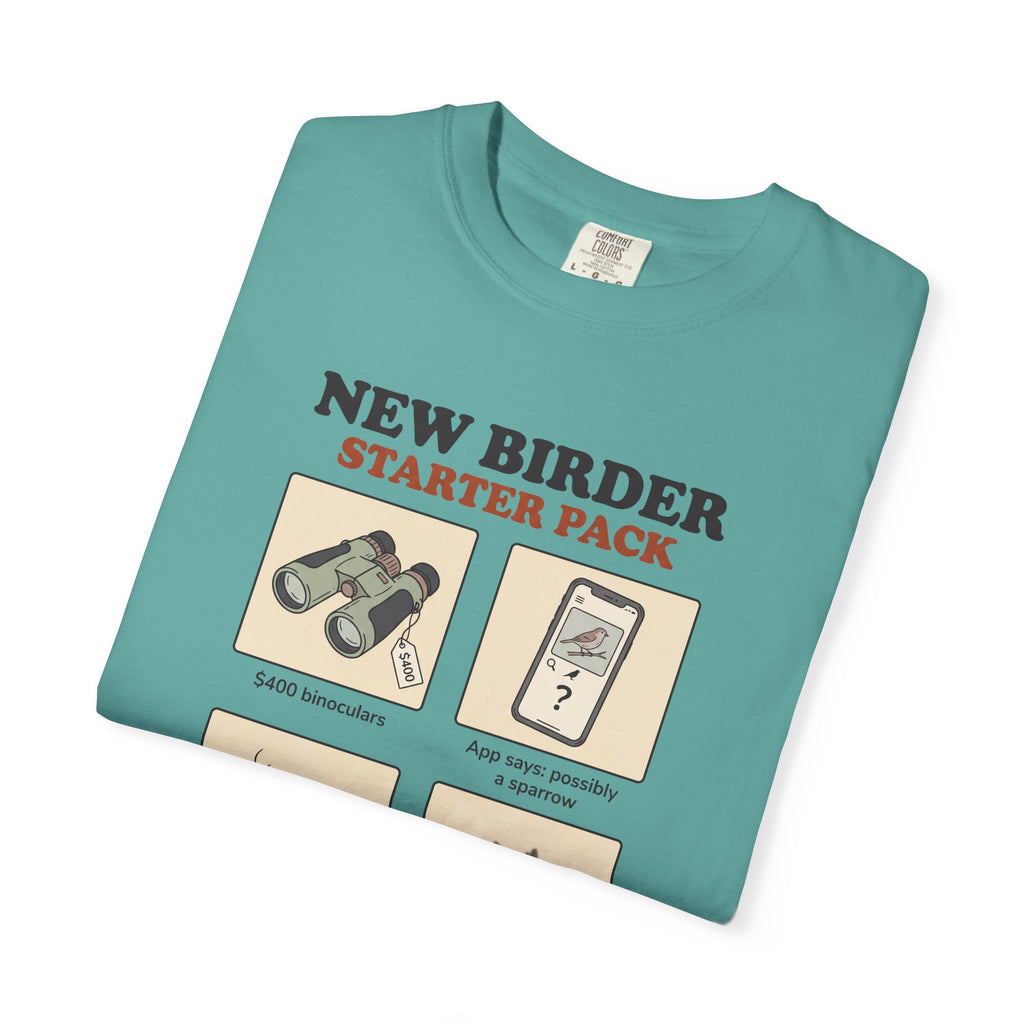 Birdwatcher Starter Pack T‑Shirt — New Birder Gift Tee