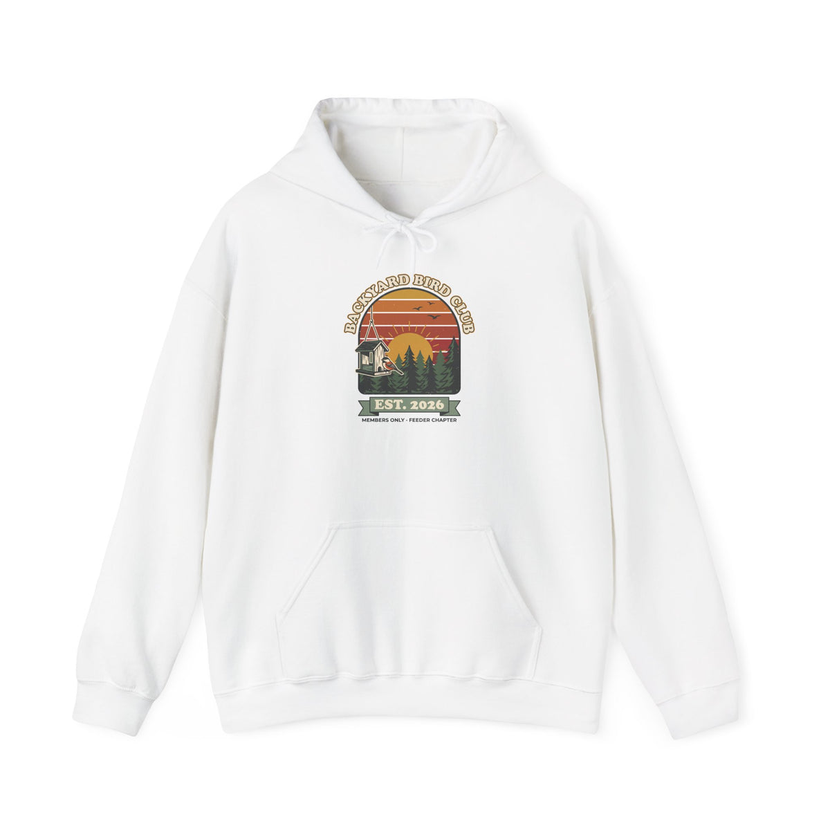 Backyard Bird Club Hoodie – Retro Birdwatching Hoodie