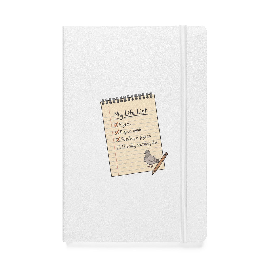Hardcover Notebook — "My Life List" Illustrated Journal with Bird & Checklist
