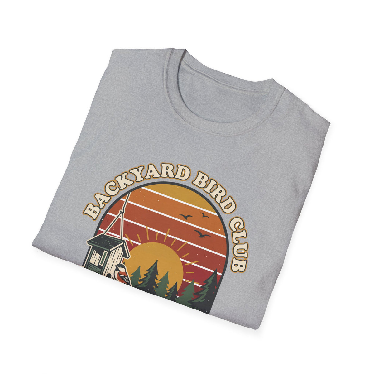 Backyard Bird Club T-Shirt – Retro Birdwatching Tee